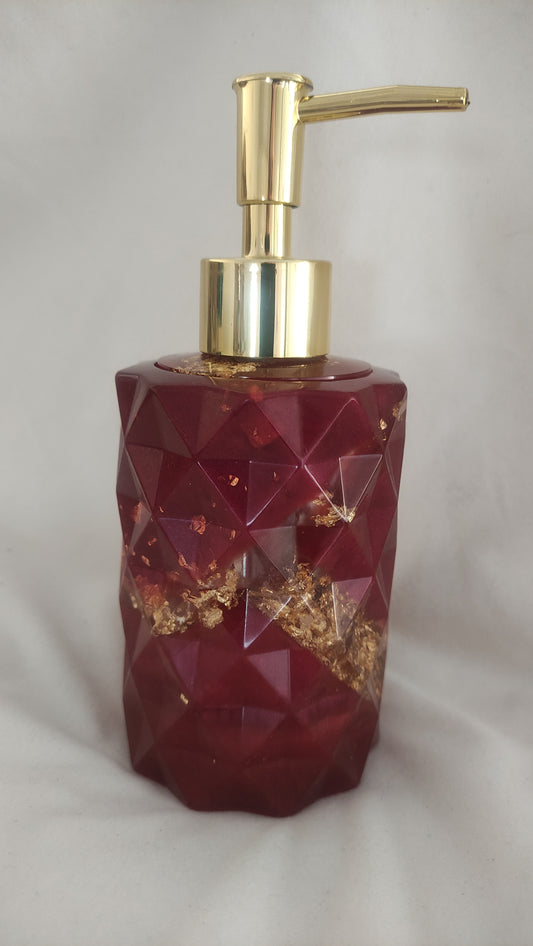 Seifenspender dunkelrot